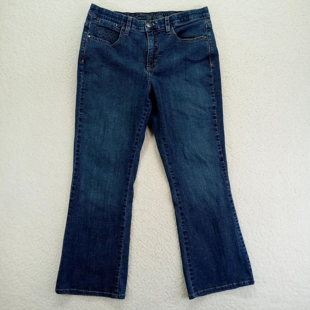 Lee Jeans Comfort Waistband Womens 31x26* Straight Denim Cotton Blend Dark Wash
